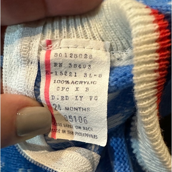 Vintage baby fair isle style sweater EUC - Picture 2 of 8